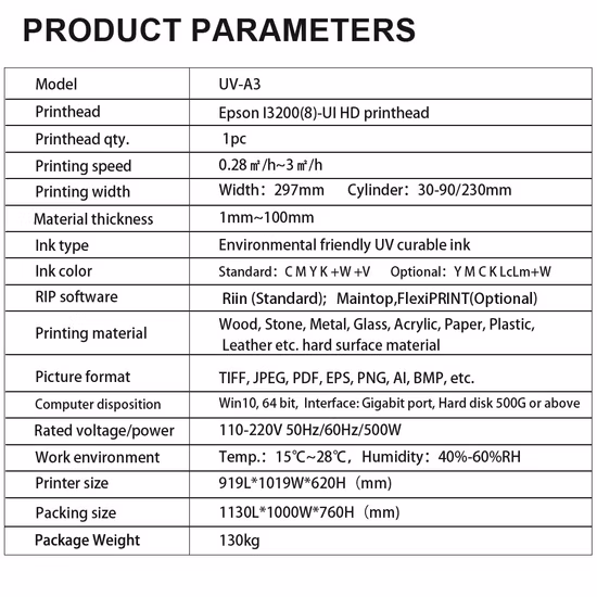 A3 Piccola tazza da tavolo Cilindro Flat Bed Card Bottiglia in acrilico Custodia per telefono Stampa Mini Inkjet LED Prezzo Stampante UV flatbed