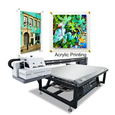 Jucolor Produttore cinese Foglio acrilico Pannello in PP Stampa di insegne pubblicitarie LED 2513 Stampante flatbed UV con testina di stampa Ricoh G6